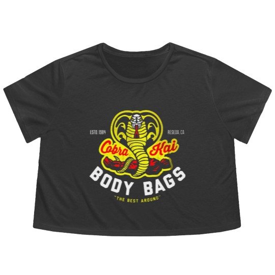 Discover Cobra Kai - Cobra Kai Body Bags Flowy Cropped Tees