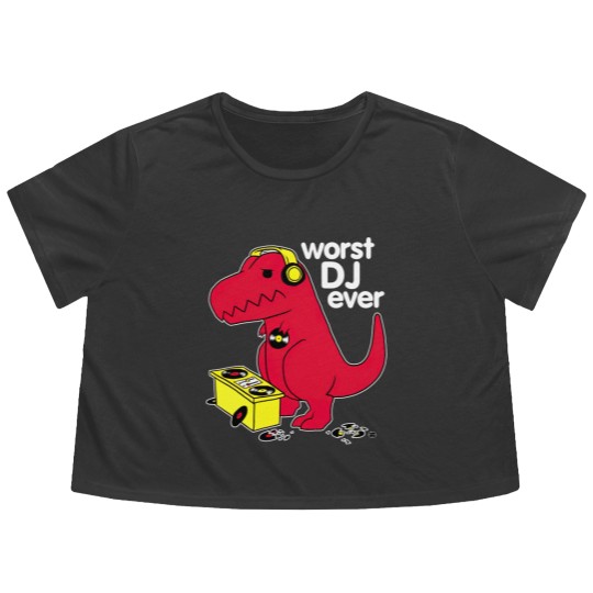 Discover Worst DJ Ever Flowy Cropped Tees