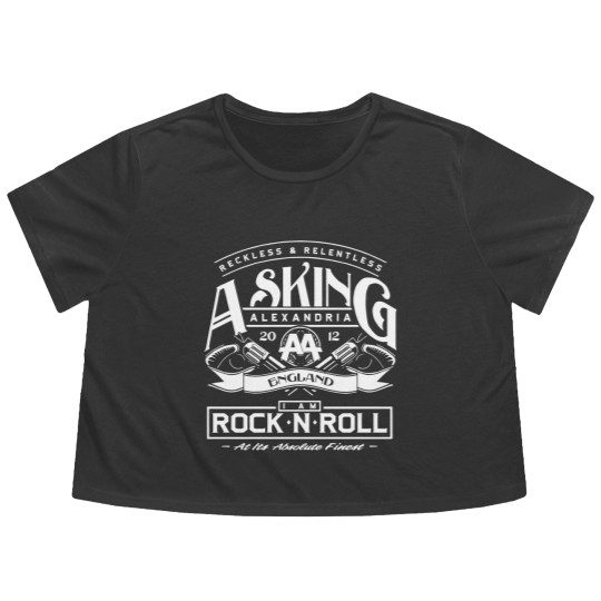 Discover Asking Alexandria Unisex Flowy Cropped Tees: Rock N' Roll