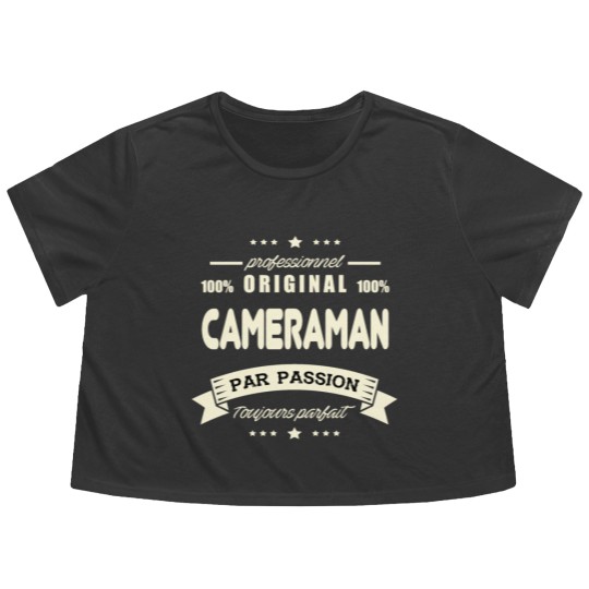 Discover Cameraman Original Flowy Cropped Tees
