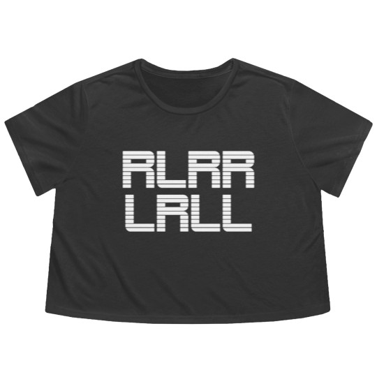 Discover RlRR LRLL Paradiddle Drummer Drumming Drum Drums Flowy Cropped Tees