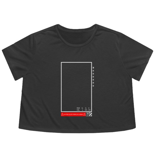Discover Black Overflow - Techwear - Flowy Cropped Tees