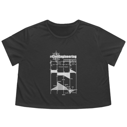 Discover Civil Engineering Flowy Cropped Tees Flowy Cropped Tees