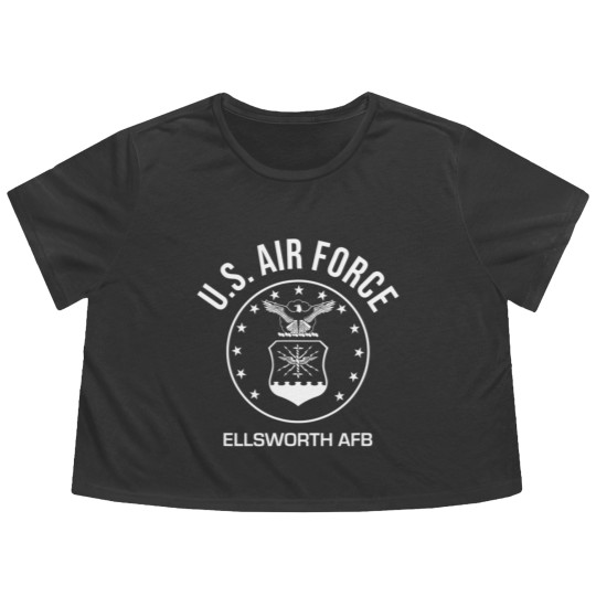 Discover Ellsworth Air Force Base Flowy Cropped Tees