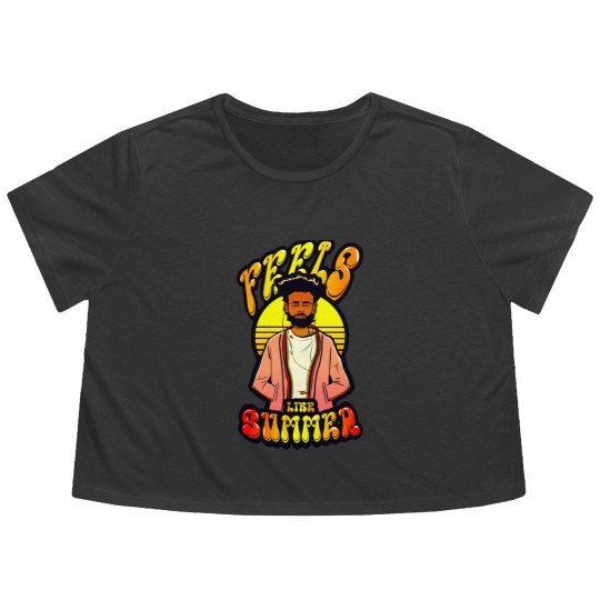 Discover Feels Like Summer - Childish Gambino - Flowy Cropped Tees
