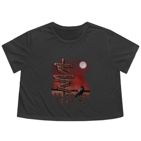 Discover Horror Crossroads - Stephen King - Flowy Cropped Tees
