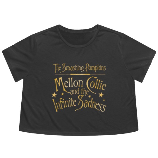 Discover Smashing Pumpkins Mellon Collie Infinite Ladies Short Sleeve Flowy Cropped Tees Graphic Tees