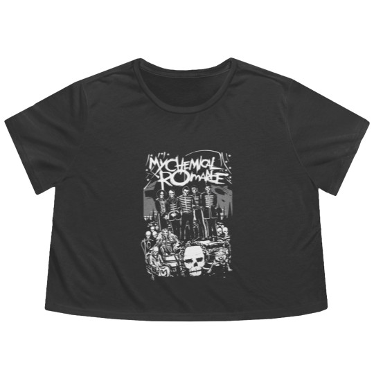 Discover Hot Topic My Chemical Romance The Black Parade Lineup Flowy Cropped Tees
