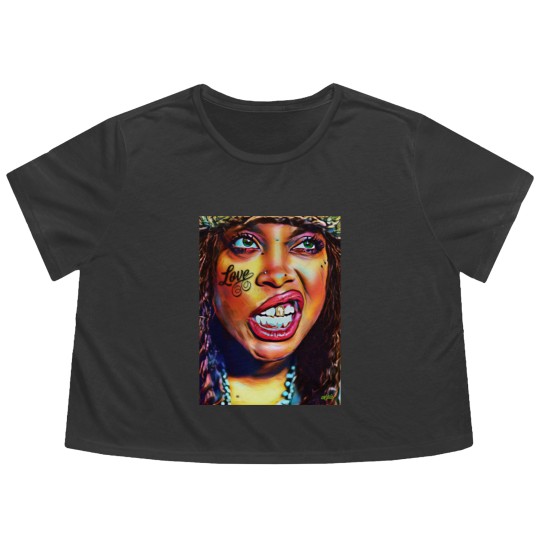 Discover Badu - Erykah Badu - Flowy Cropped Tees