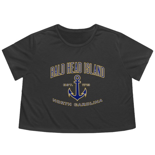 Discover Bald Head Island Nc For Women & Men Flowy Cropped Tees