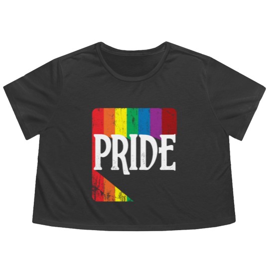 Discover LGBT Pride Rainbow Cool Statement Gift Flowy Cropped Tees