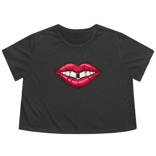 Discover Lips, Teeth, and Gap - Teeth And Lips - Flowy Cropped Tees