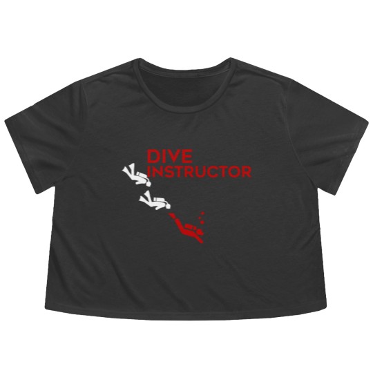 Discover Dive Instructor - Dive Instructor Flowy Cropped Tees