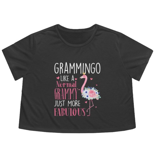 Discover Flamingo Grammingo like a normal Grammy Gifts Flowy Cropped Tees