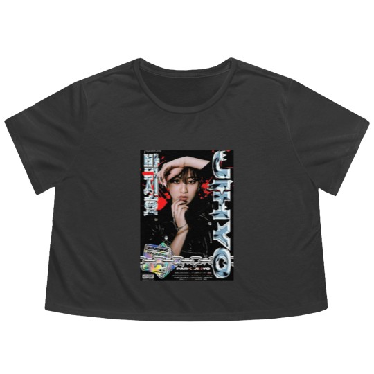 Discover Jihyo Twice Flowy Cropped Tees