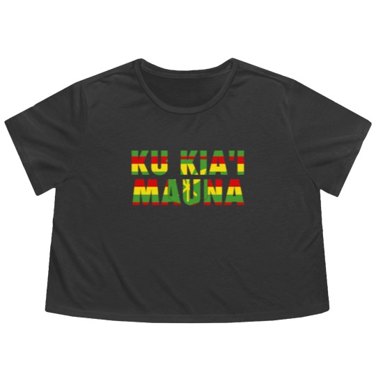 Discover Ku Kiai Mauna Flowy Cropped Tees Hawaiian We Are Mauna Kea