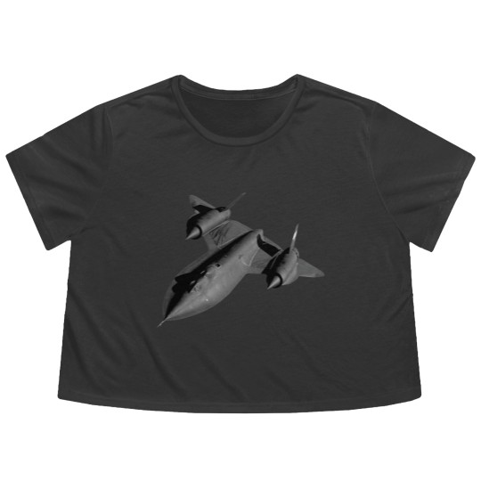 Discover SR-71B Blackbird Flying - Flying - Flowy Cropped Tees
