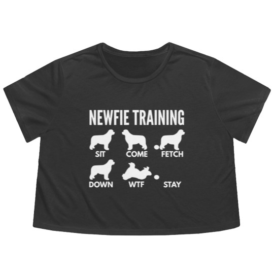 Discover Newfoundland Training Newfie Dog Tricks - Newfoundland - Flowy Cropped Tees