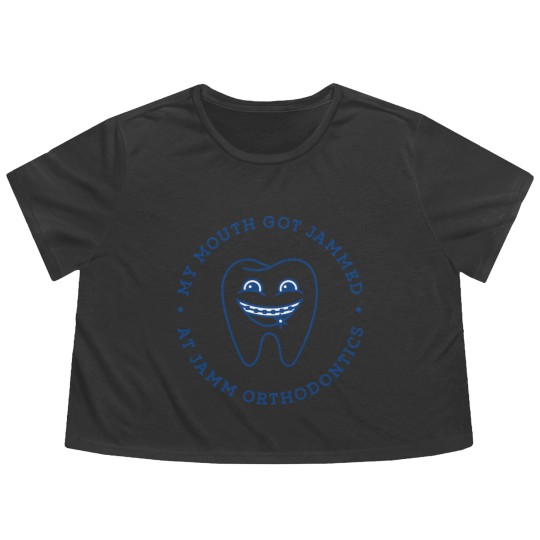 Discover Jamm Orthodontics - My Mouth Got Jammed Jamm Orthodontics - Flowy Cropped Tees