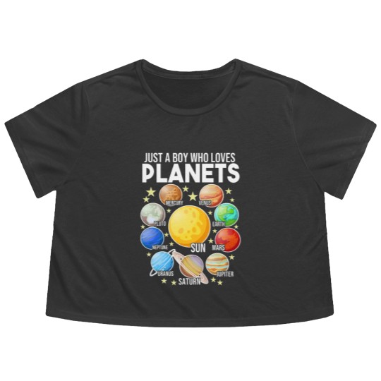 Discover solar system for kids | planet Flowy Cropped Tees