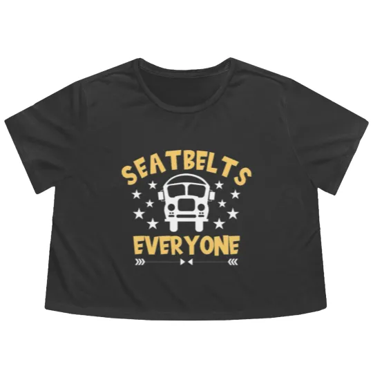 Discover Bus Driver Bus School Bus Public Transportation Flowy Cropped Tees