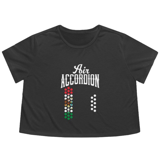 Discover Air Accordion Mexico Mexican Flag Flowy Cropped Tees