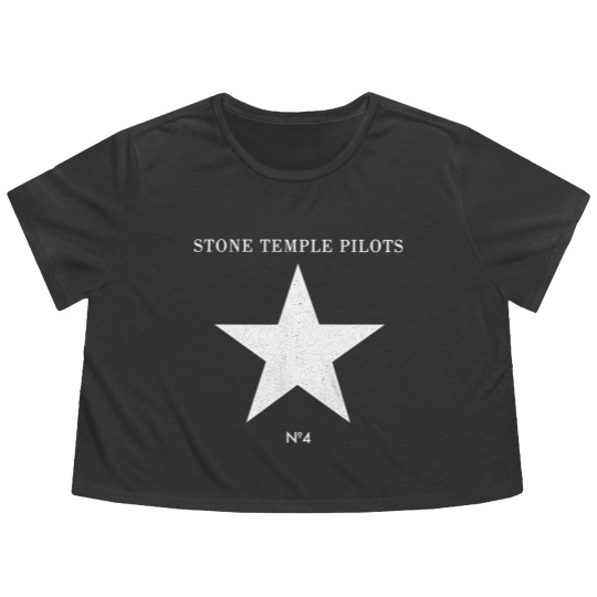 Discover Stone Temple Pilots Rock Band Number 4 Album Cover Adult Short Sleeve Flowy Cropped Tees