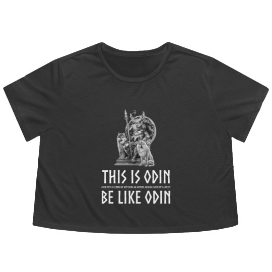 Discover Anti Socialism - Masculine Alpha Male Viking Mythology - Odin isn't offended by anything or anyone because Odin isn't a pussy - Anti Socialism - Flowy Cropped Tees