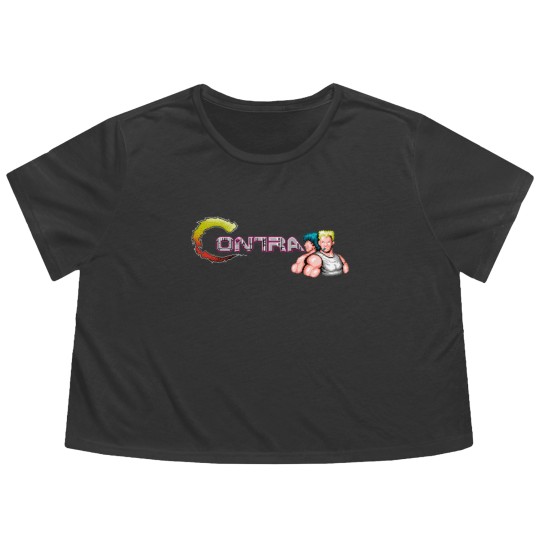 Discover Contra - Nintendo - Flowy Cropped Tees