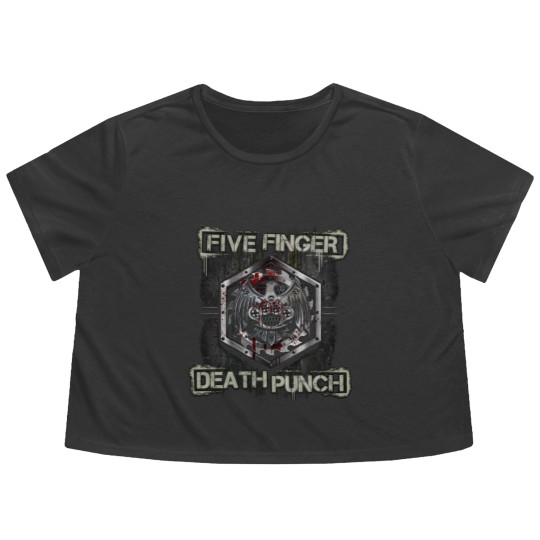 Discover Five Finger Death Punch Deputized Flowy Cropped Tees