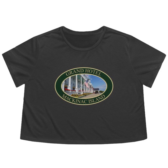 Discover Grand Hotel on Mackinac Island, Michigan Flowy Cropped Tees