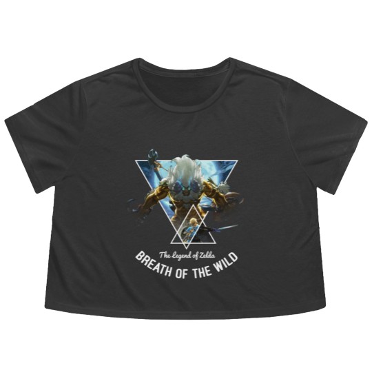 Discover The Legend Of Zelda: Breath Of The Wild Triangle Portrait Pullover Flowy Cropped Tees