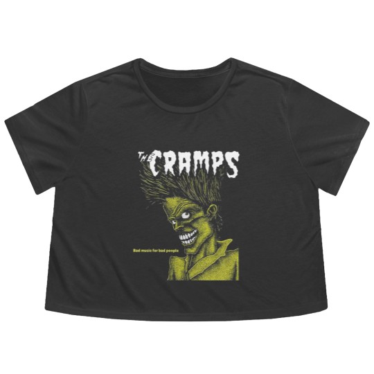 Discover The Cramps Unisex Flowy Cropped Tees: Bad Music