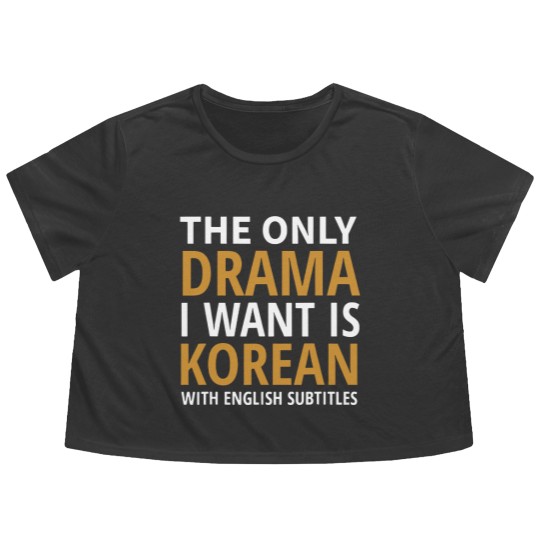 Discover I Watch Kdrama Flowy Cropped Tees