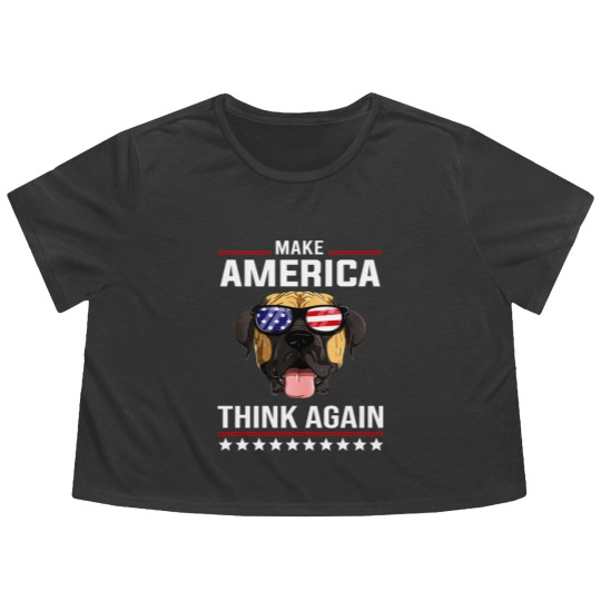 Discover Make America Think Again - Make America Think Again - Flowy Cropped Tees