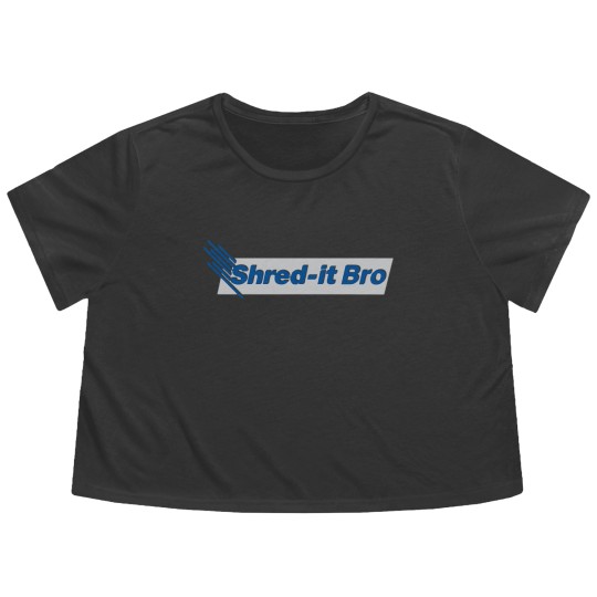Discover Shred It Bro - Bro - Flowy Cropped Tees