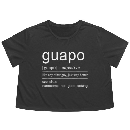 Discover El Guapo Flowy Cropped Tees | Spanish Flowy Cropped Tees for Men Spanish Gifts