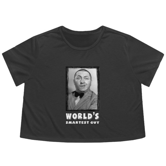 Discover The Three Stooges Curly, World's Smartest Guy Flowy Cropped Tees