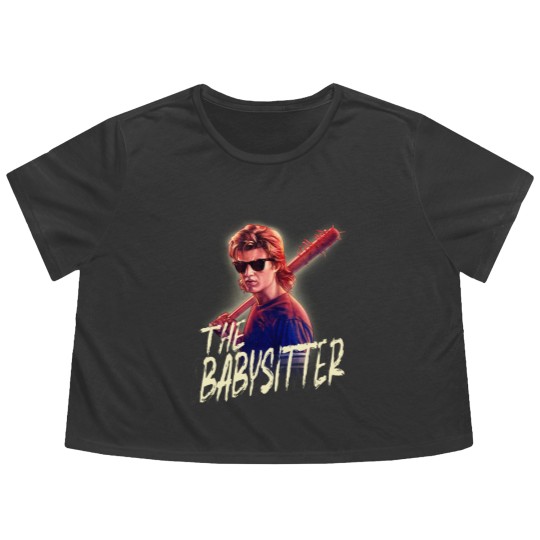 Discover Netflix Stranger Things Steve The Babysitter Portrait Flowy Cropped Tees