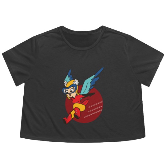 Discover Fifinella WASP Women Airforce Service Pilots Patch - Fifinella - Flowy Cropped Tees