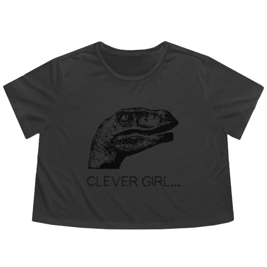 Discover clever girl Flowy Cropped Tees
