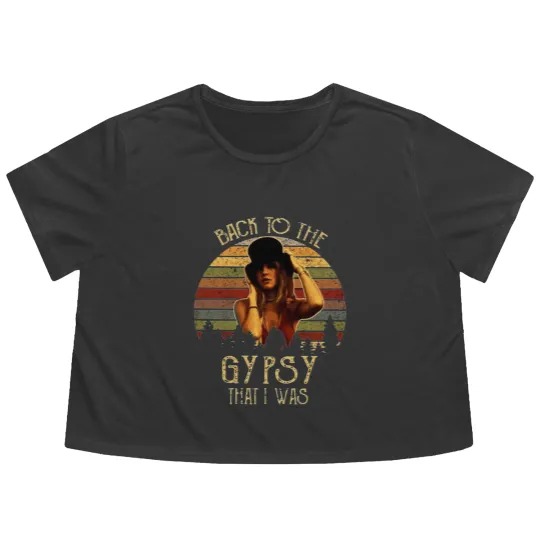 Discover Stevie Nicks Back To The Gypsy Classic Flowy Cropped Tees