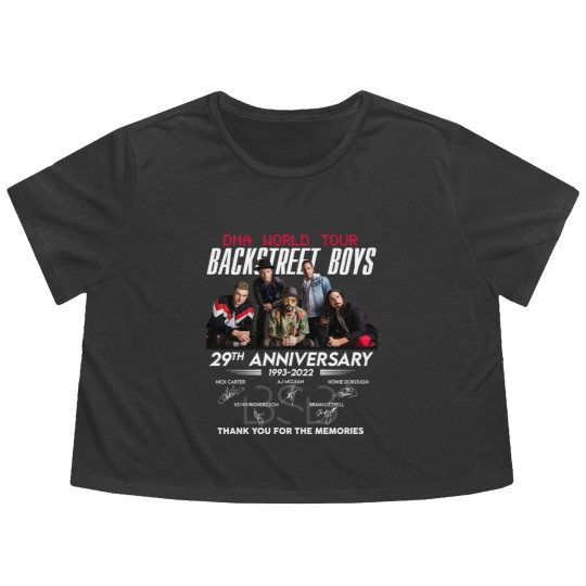 Discover Backstreet Boys Flowy Cropped Tees, Backstreet Boys DNA World Tour 2022 Flowy Cropped Tees, Backstreet Boys 29th Anniversary Flowy Cropped Tees
