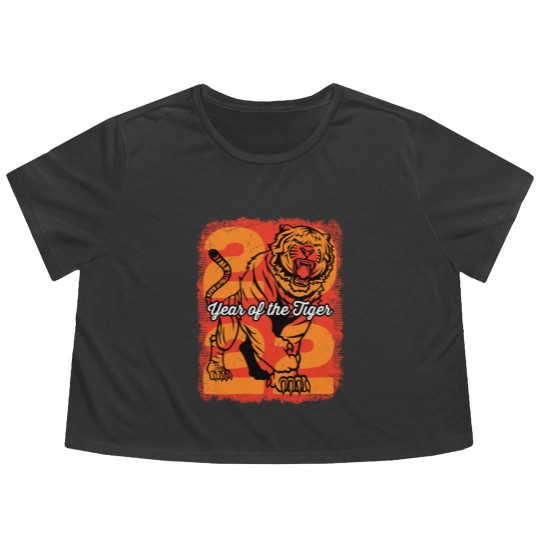 Discover Year of the Tiger 2022 - Year Of The Tiger - Flowy Cropped Tees