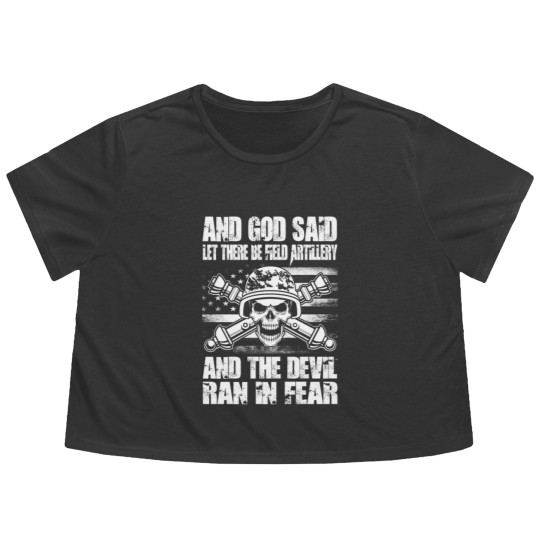 Discover Field Artillery field artillery Flowy Cropped Tees