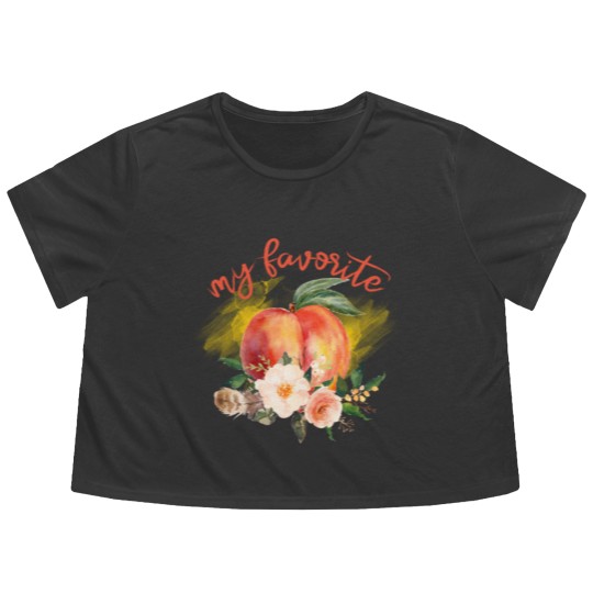 Discover My Favorite Peach Flowy Cropped Tees