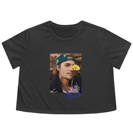 Discover Justin Bieber Signature Tour 2022 Flowy Cropped Tees