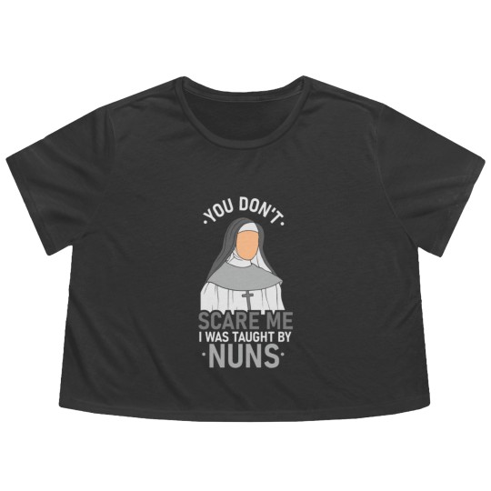 Discover Catholic School Nuns Convent Gift Flowy Cropped Tees