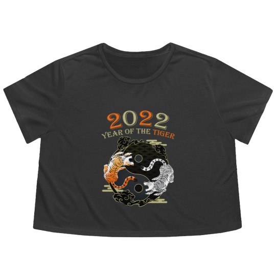 Discover Happy Great Chinese New Year 2022 Year Of The Tiger Flowy Cropped Tees