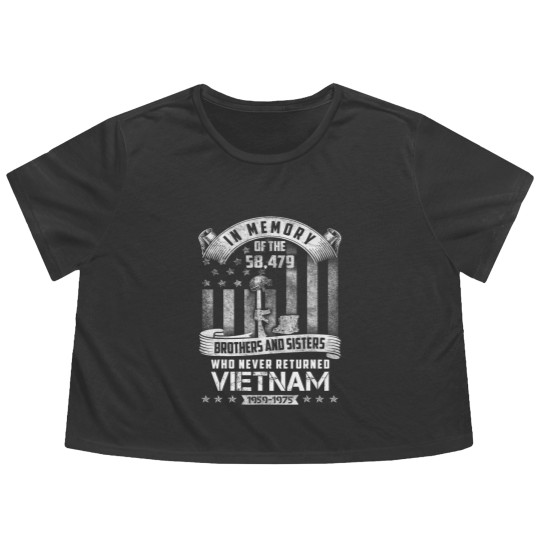 Discover In Memory of Vietnam Veteran Flowy Cropped Tees